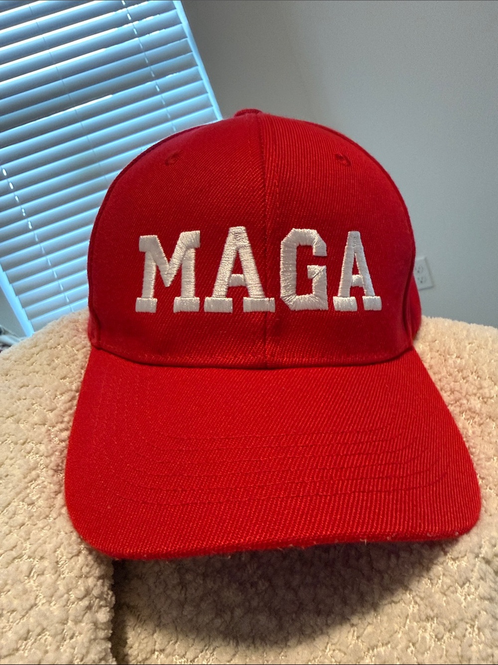 Red MAGA Embroidered Baseball Cap